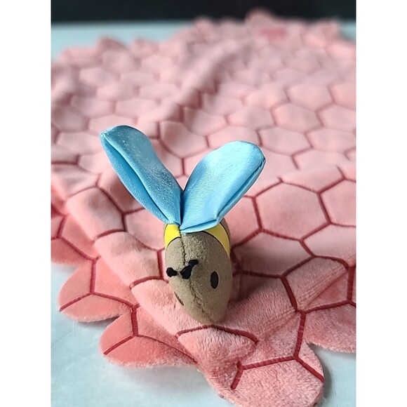 Disney Parks Babies Winnie The Pooh Plush Bee Honey Comb Blanket Lovey Swaddle - Picture 4 of 10